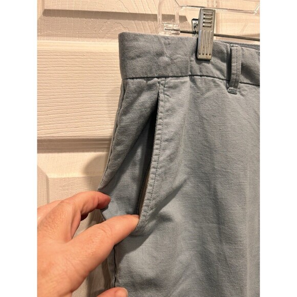 Gap Light Blue Linen/Cotton Chino Pants Women’s Size 12 - Picture 2 of 10